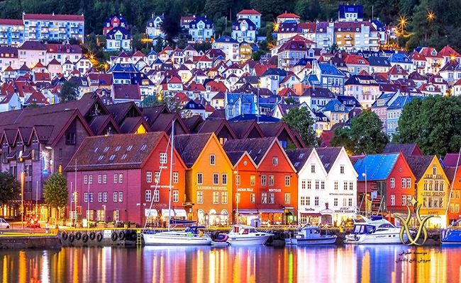 شهر برگن در کشور نروژ ویزای شینگن اروپا